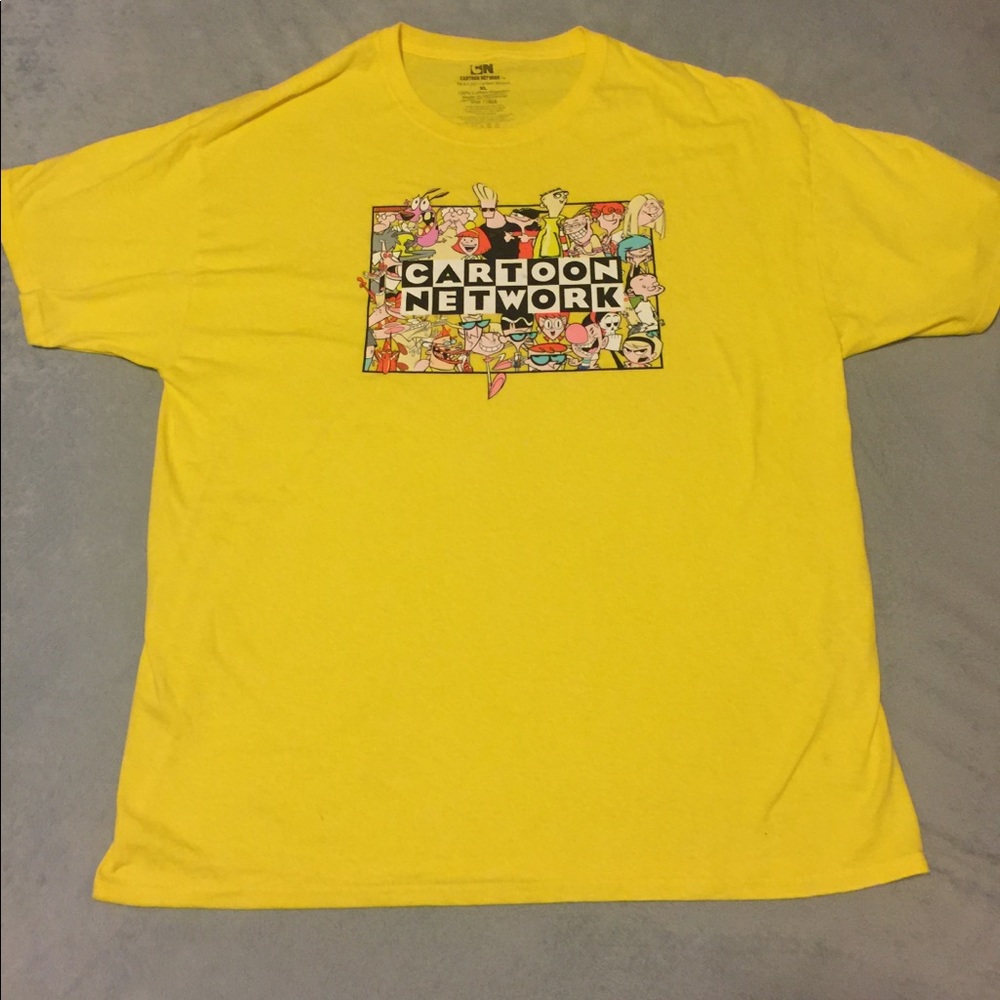 Yellow Cartoon Network Graphic Tee